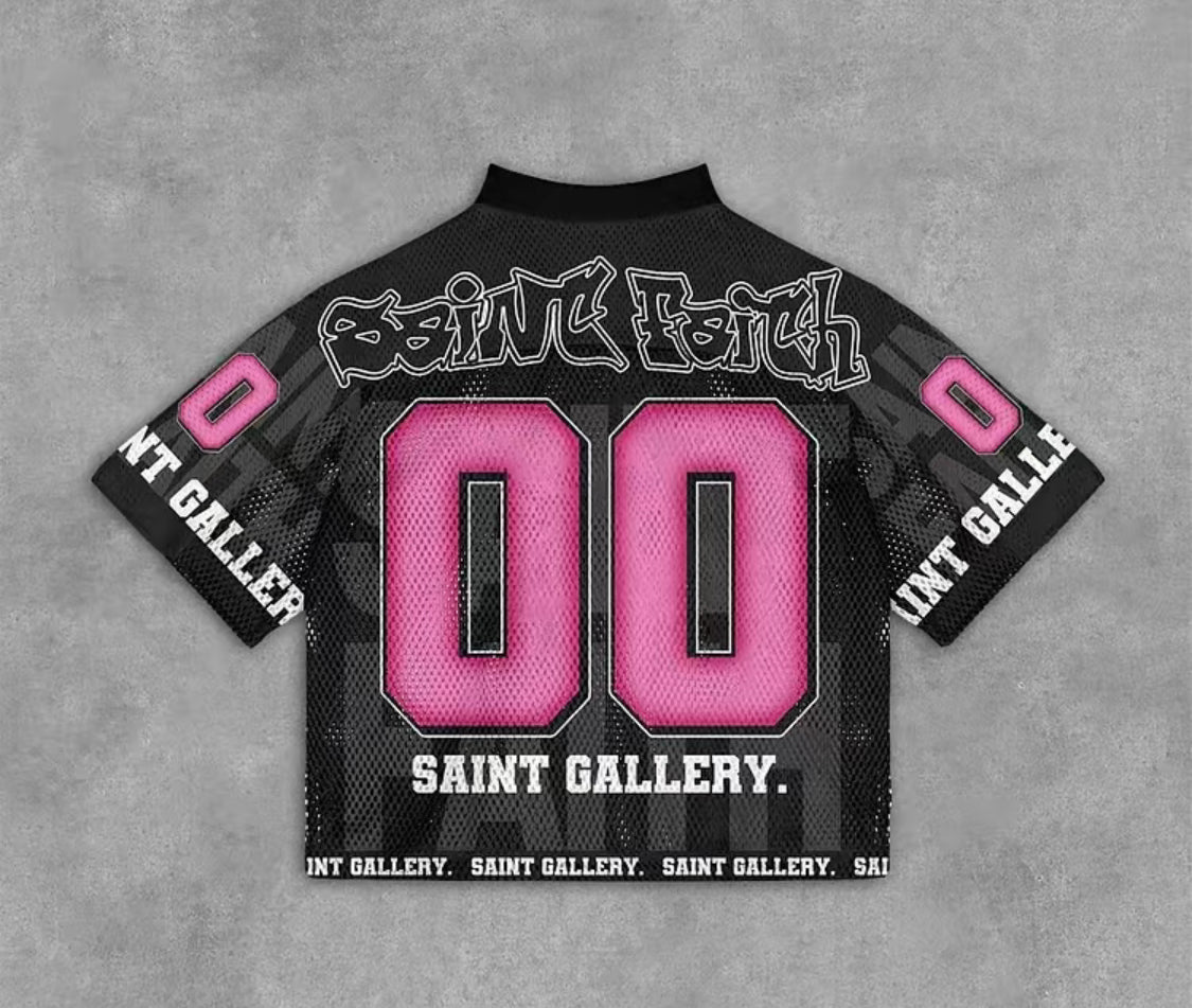 Vintage Saint Faith Legend Graphics Print
Basketball Jersey with Unique Logo Design, Soft & Breathable Fabric, Baggy Fit, Versatile Style