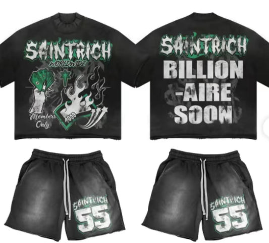 saintrich billion aire soon Dhinzeri Sopula Y2K
Print Graphic Shirt Hot Street HipHop Shirt