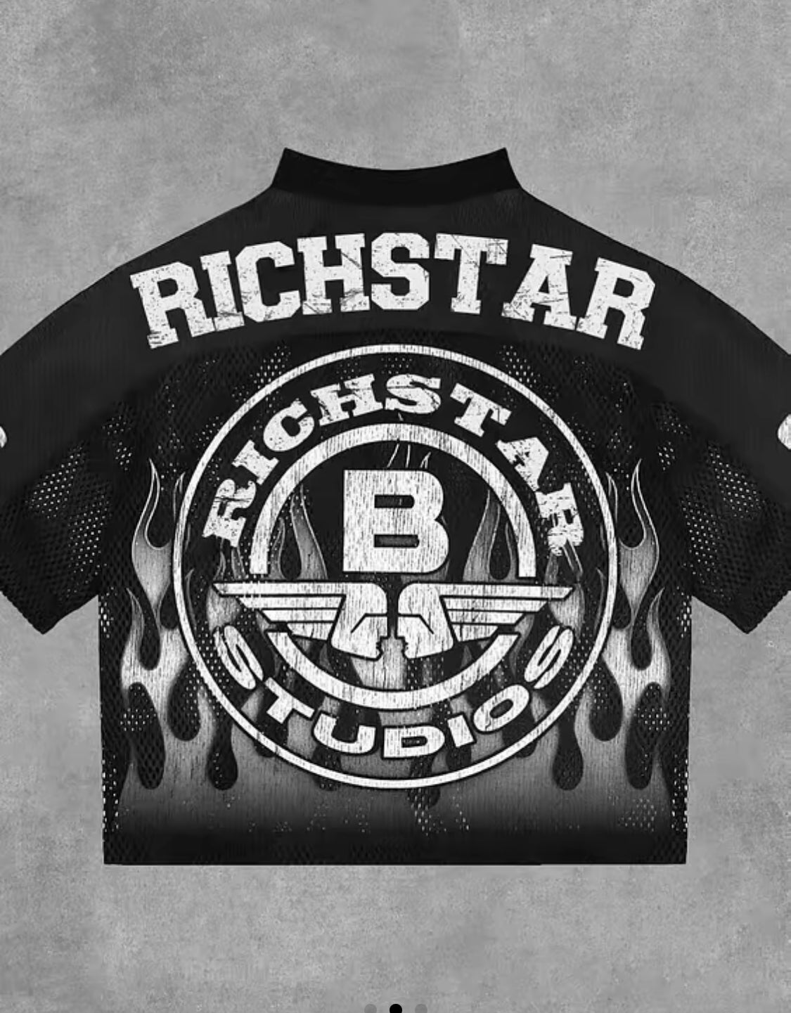 Sopula Vintage Rich Star No 69 Graphics Blokecore Blokette V-Neck Jersey